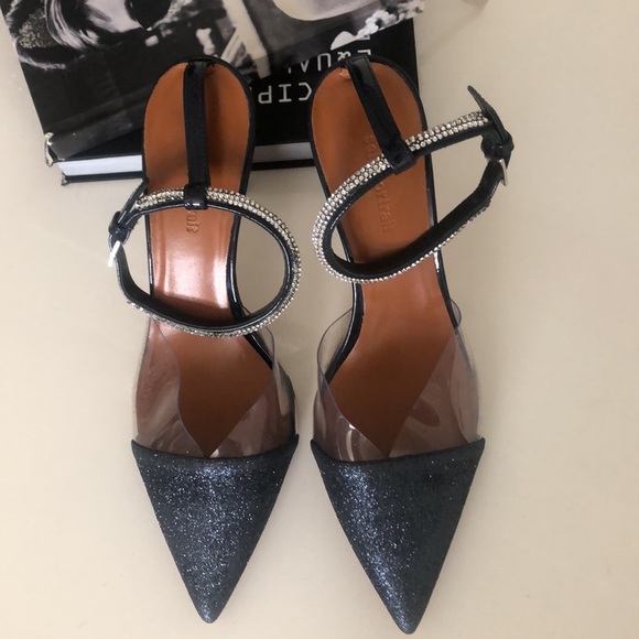 Self-portrait Mika crystal embellished sparkle glitter pointy toe heels - Picture 6 of 12